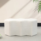 Velvet Polygon Ottoman Bench - 35 Long Footstool