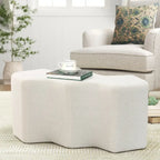 Velvet Polygon Ottoman Bench - 35 Long Footstool