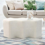 Velvet Polygon Ottoman Bench - 35 Long Footstool