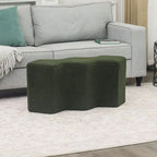 Velvet Polygon Ottoman Bench - 35 Long Footstool