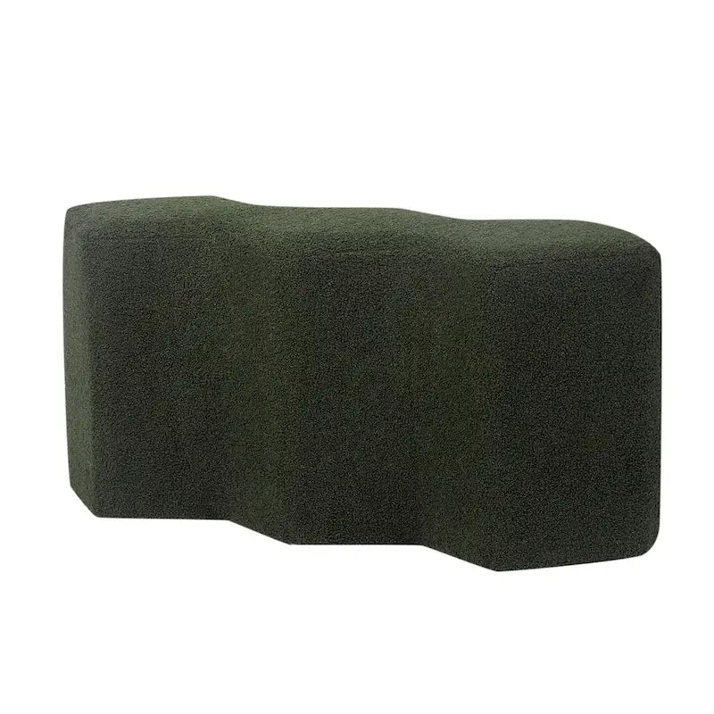 Velvet Polygon Ottoman Bench - 35 Long Footstool