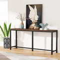 70.9 Rustic Gold Console Table for Living Room