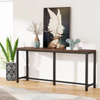 70.9 Rustic Gold Console Table for Living Room