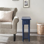 Coastal Chairside Wood Accent Table