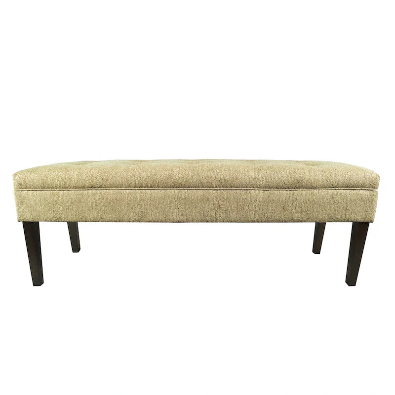 Button Tufted Upholstered Bench - 55 Long - Multiple Colors
