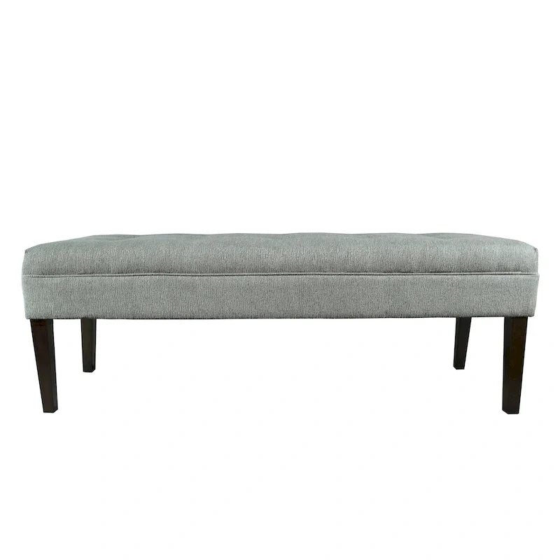 Button Tufted Upholstered Bench - 55 Long - Multiple Colors