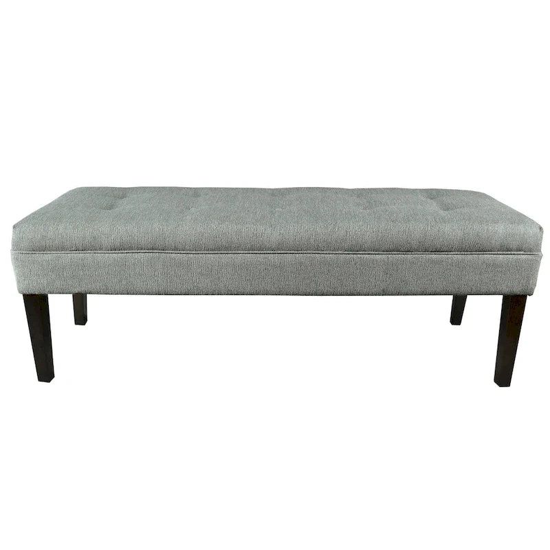 Button Tufted Upholstered Bench - 55 Long - Multiple Colors