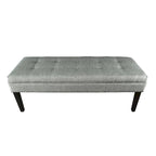 Button Tufted Upholstered Bench - 55 Long - Multiple Colors