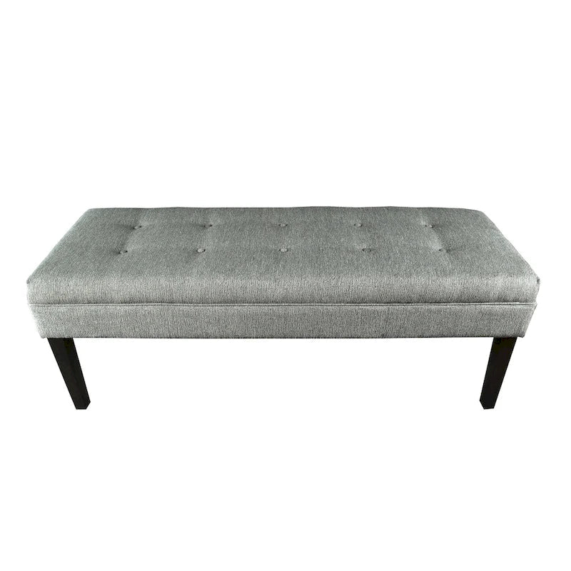 Button Tufted Upholstered Bench - 55 Long - Multiple Colors