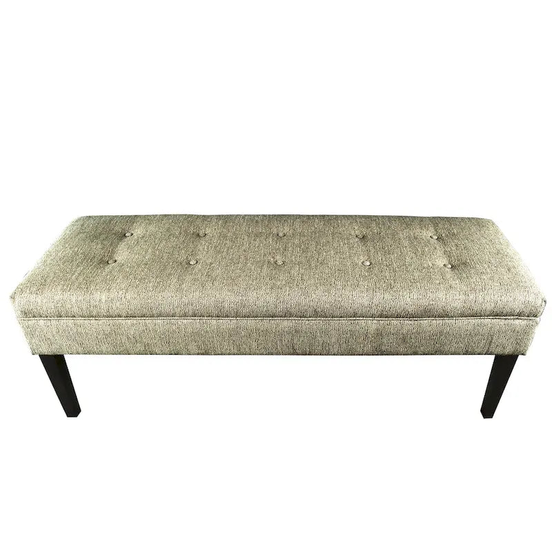 Button Tufted Upholstered Bench - 55 Long - Multiple Colors