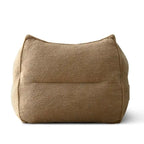 Khaki Teddy Boucle Bean Bag Chair – Single Seat