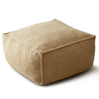 Khaki Teddy Boucle Bean Bag Chair – Single Seat
