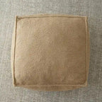 Khaki Teddy Boucle Bean Bag Chair – Single Seat
