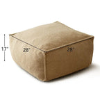 Khaki Teddy Boucle Bean Bag Chair – Single Seat