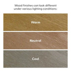 72 Modern Solid Wood Dining Table Set with 6 Chairs - Natural Finish