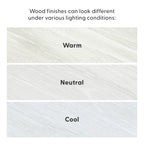 72 Modern Solid Wood Dining Table Set with 6 Chairs - Natural Finish