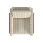 Wood Frame Accent Chair - Cream Boucle - Single Seater