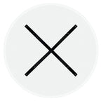 White Round Glass Dining Table for 4 with X-Base