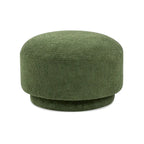 Cream Faux Sherpa Mushroom-Shaped Footstool Ottoman
