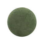 Cream Faux Sherpa Mushroom-Shaped Footstool Ottoman