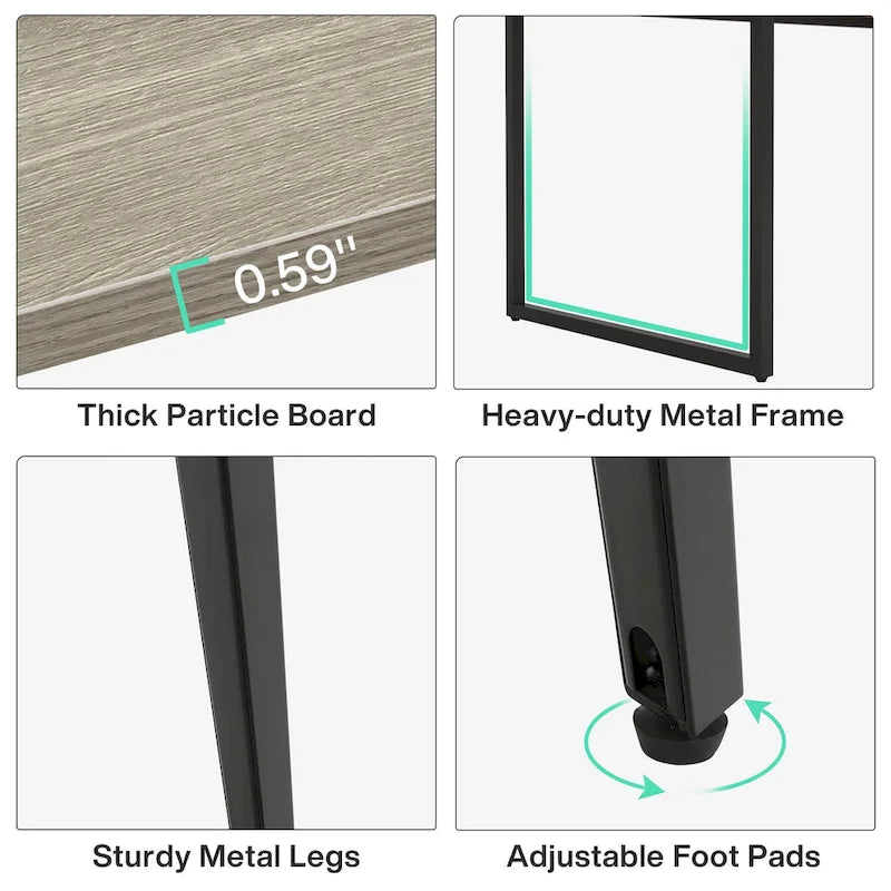 Boat-Shaped Conference Table - 8 Feet - 6-8 Seater