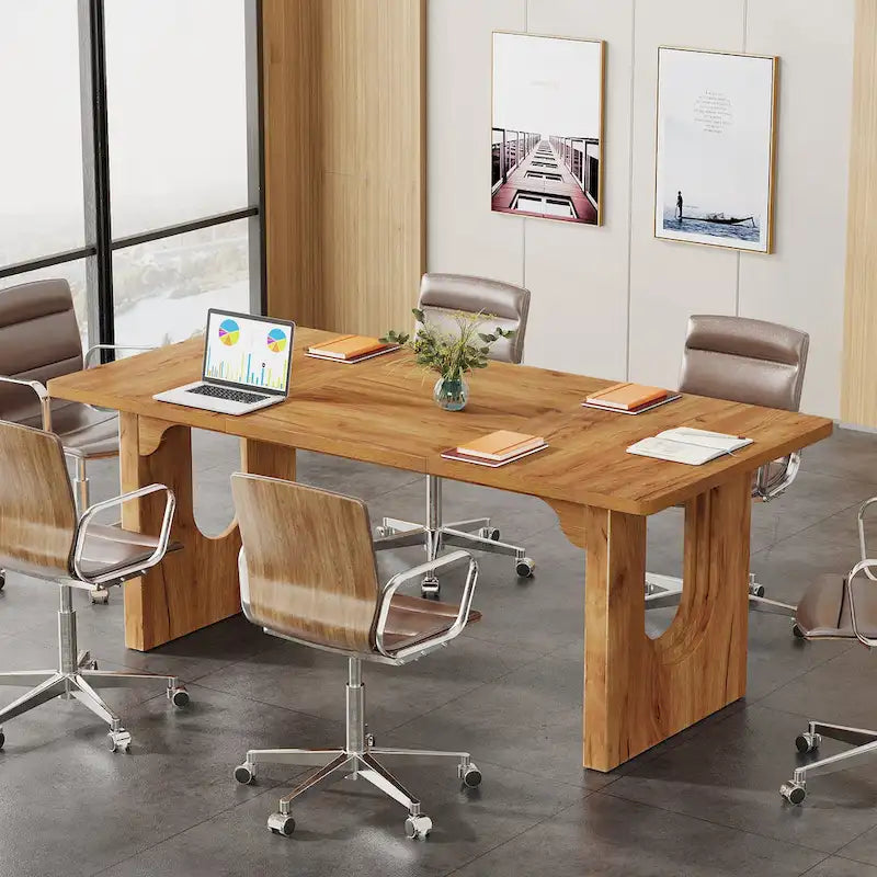 Large Executive Desk - 70.9 Wide - Modern Style