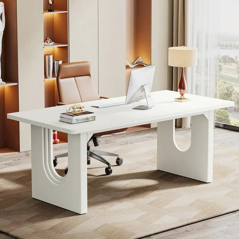 Large Executive Desk - 70.9 Wide - Modern Style