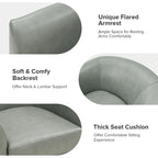 Brown Genuine Leather Swivel Barrel Chairs - Set of 2