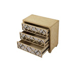 3-Drawer Dresser with Lattice Fretwork - 32 Wide