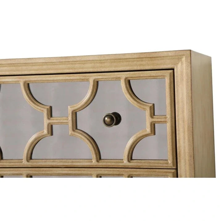 3-Drawer Dresser with Lattice Fretwork - 32 Wide
