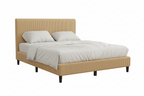 Dark Grey / Green / Ivory / Brown / Yellow Corduroy Queen Bed Slipcover – Fabric Cover Only, Fits 1 Bed