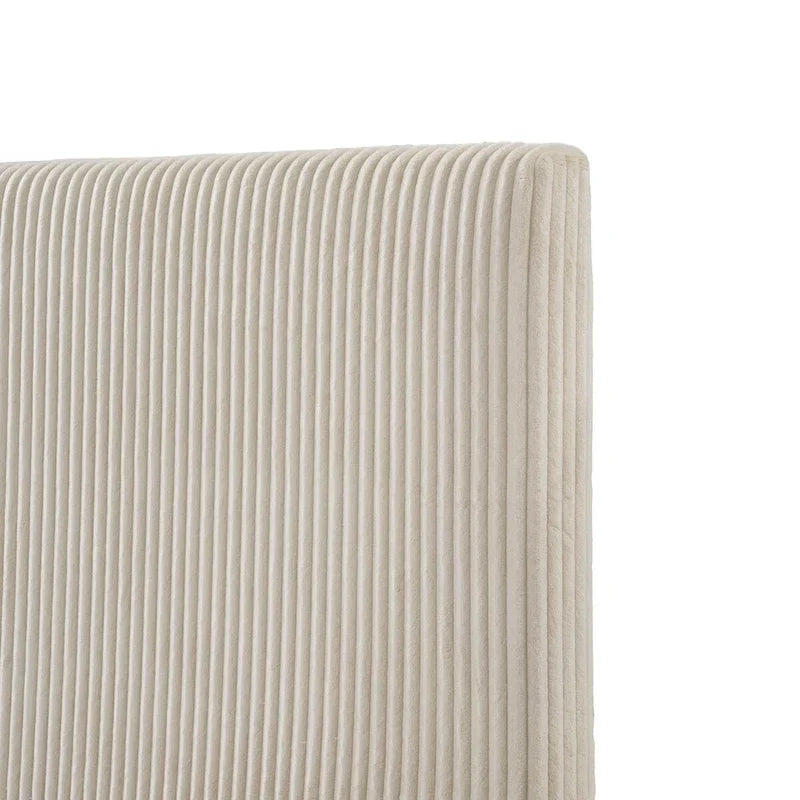 Dark Grey / Green / Ivory / Brown / Yellow Corduroy Queen Bed Slipcover – Fabric Cover Only, Fits 1 Bed