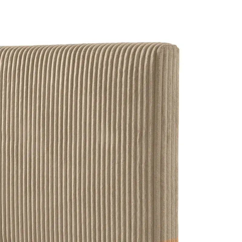 Dark Grey / Green / Ivory / Brown / Yellow Corduroy Queen Bed Slipcover – Fabric Cover Only, Fits 1 Bed