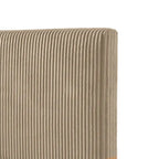 Dark Grey / Green / Ivory / Brown / Yellow Corduroy Queen Bed Slipcover – Fabric Cover Only, Fits 1 Bed
