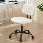 Armless Office Chair - PU Leather - Single Seater