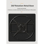 Grey Swivel Accent Chair - Linen Blend with Black Metal Base