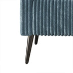 Black Velvet Upholstered Accent Chair with Metal Legs