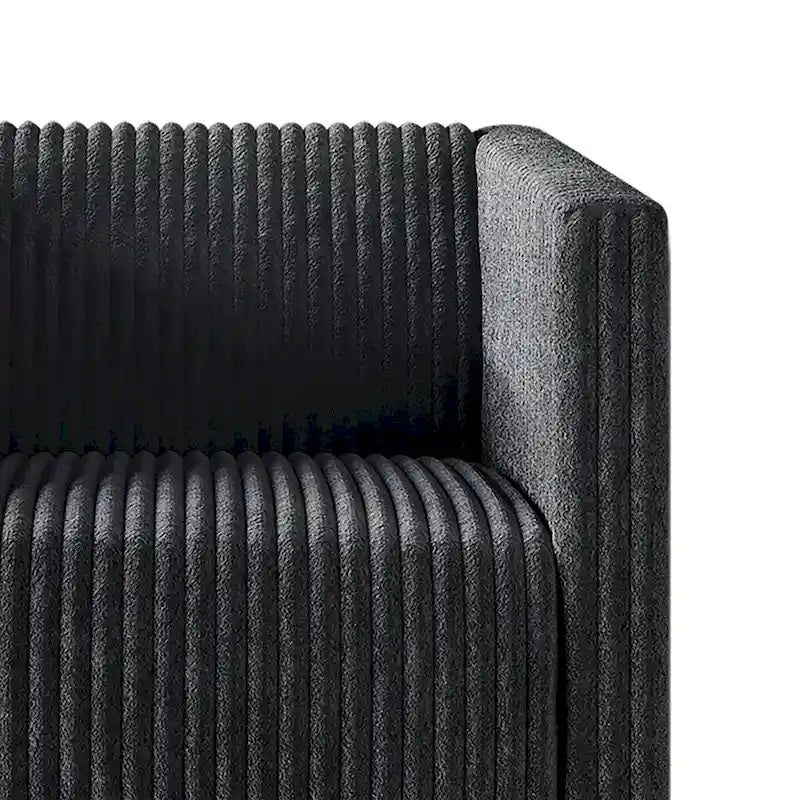 Black Velvet Upholstered Accent Chair with Metal Legs