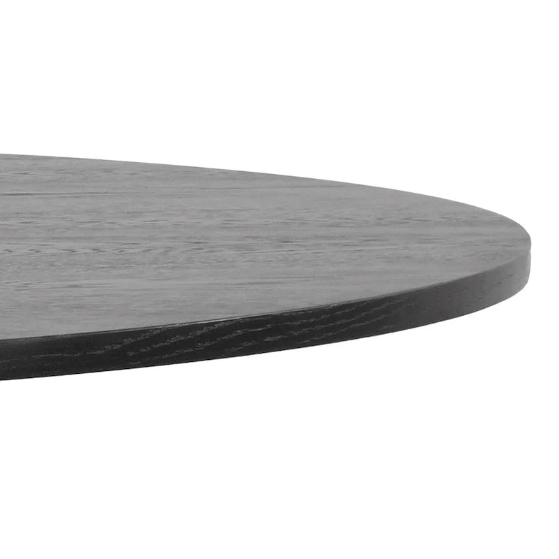 Oak Round Pedestal Dining Table for 6 - Natural Wood Finish