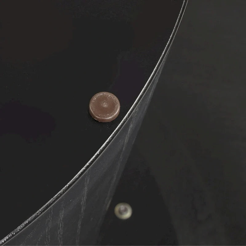 Oak Round Pedestal Dining Table for 6 - Natural Wood Finish