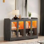 55 Buffet Cabinet with LED Lights and Acrylic Doors