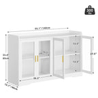 55 Buffet Cabinet with LED Lights and Acrylic Doors