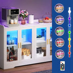 55 Buffet Cabinet with LED Lights and Acrylic Doors