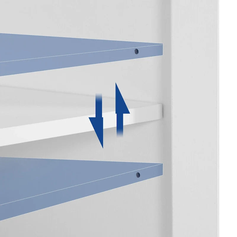 55 Buffet Cabinet with LED Lights and Acrylic Doors