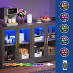 55 Buffet Cabinet with LED Lights and Acrylic Doors