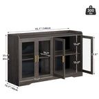 55 Buffet Cabinet with LED Lights and Acrylic Doors